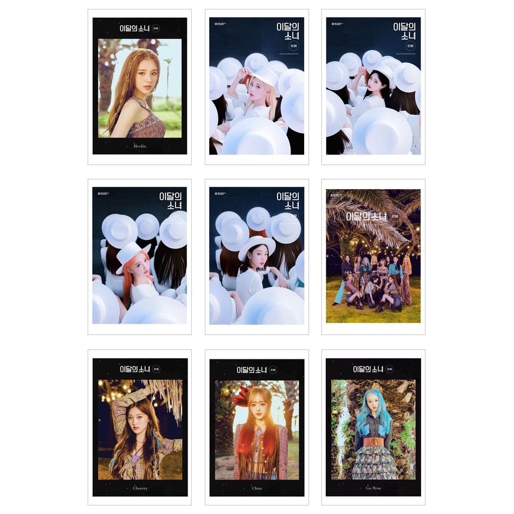 [Ép lụa] Lomo Card Ảnh LOONA -12:00 (Midnight) Teaser (36 ảnh)