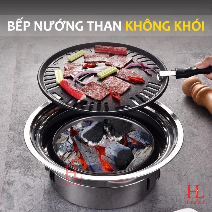 BẾP NƯỚNG THAN HOA 2 VỈ NƯỚNG ( VỈ LƯỠI + VỈ GANG)