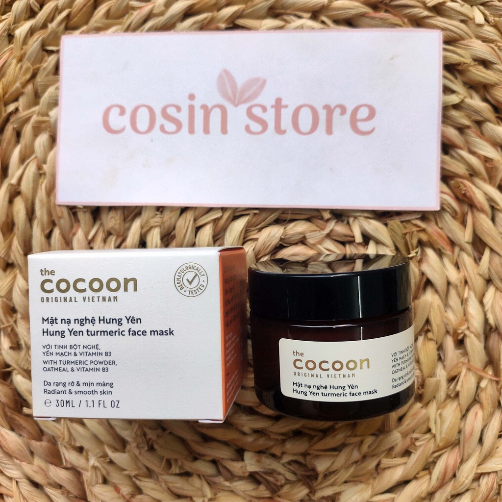 Mặt nạ nghệ Hưng Yên 30ml Cocoon giúp làn da tươi mới Cosin Store