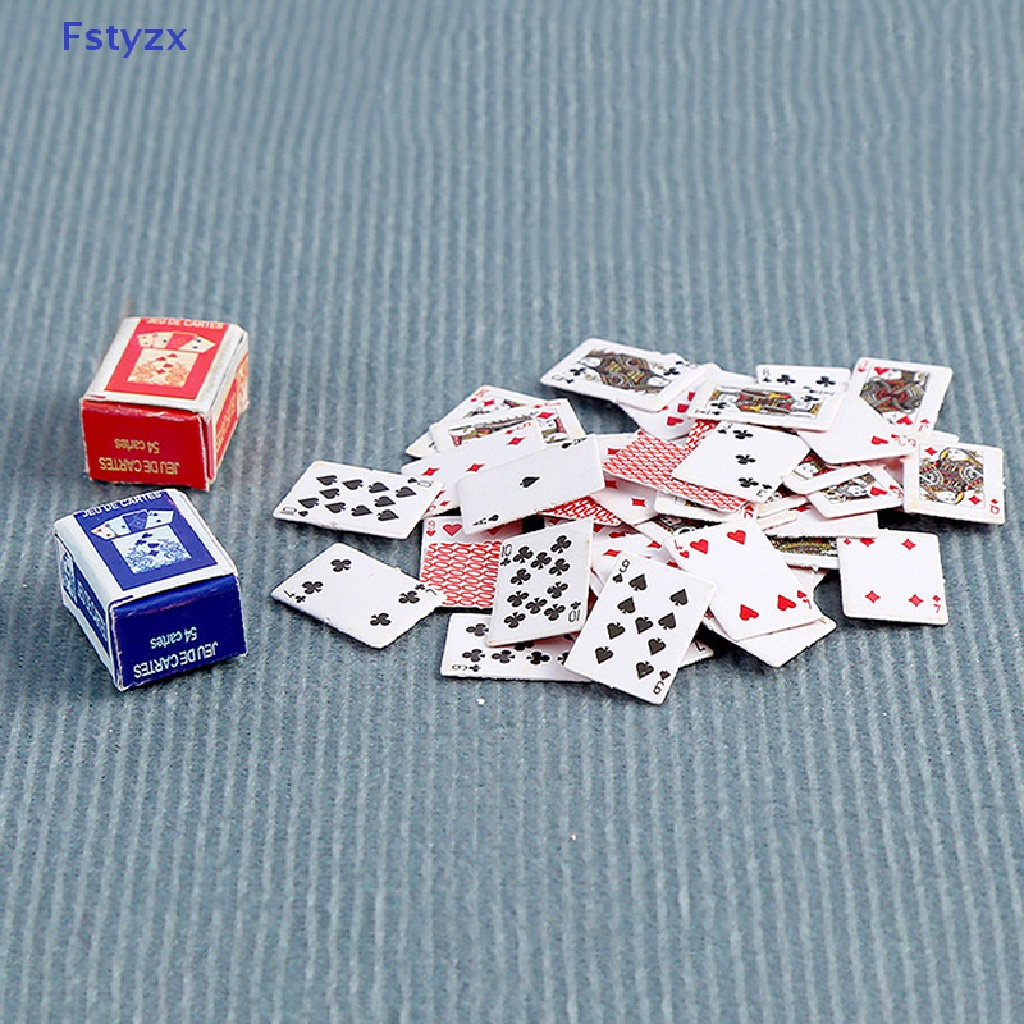 Bộ Bài Poker Mini Dễ Thương Dùng Trang Trí Nhà Búp Bê