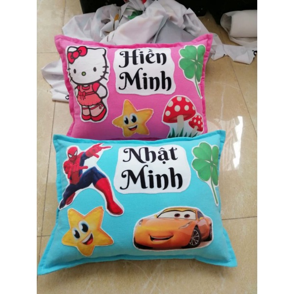 Gối ôm bút chì, gối ôm cà rốt, gối theo tên riêng của bé