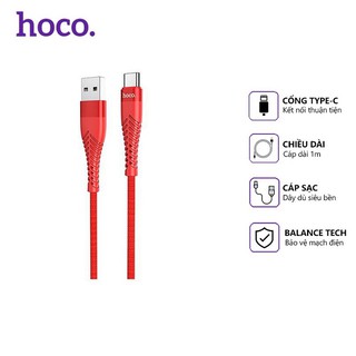 Cáp sạc nhanh HOCO UD02 Type-C (Dây dù, 1m, 3.0A)