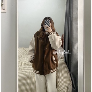 Áo bomber dạ ép