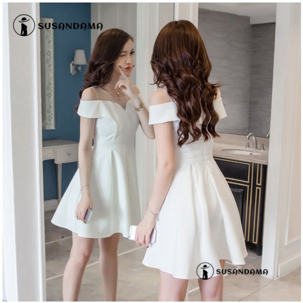 Đầm Xòe Sát Nách Thanh Lịch Dành Cho Nữ