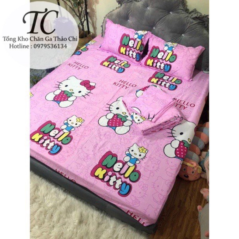 Bộ Ga Gối Coton Poly -  Bộ 3 Món (1 Ga+ 2 Vỏ Gối ) Đủ Size- Được Chọn Mẫu | BigBuy360 - bigbuy360.vn