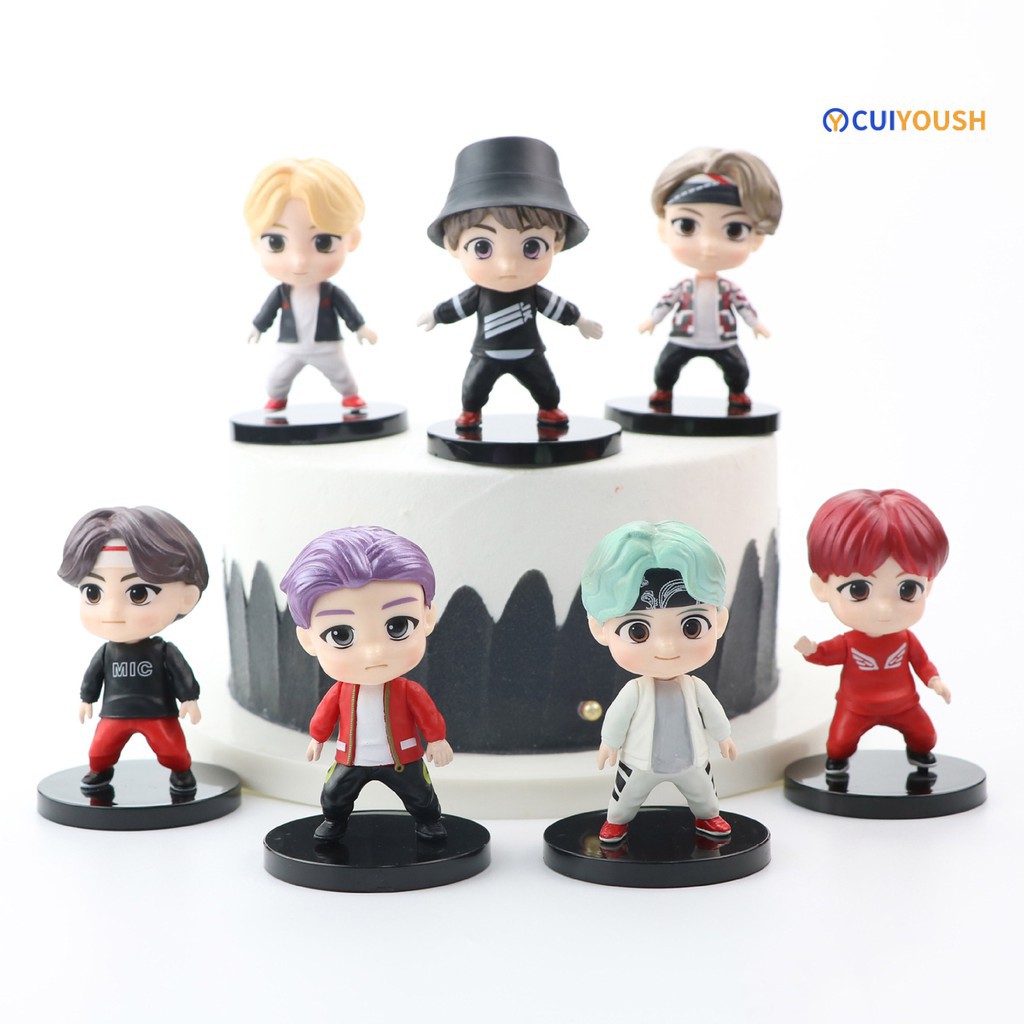 Sét 7 Mô Hình Nhân Vật Chibi Nhóm Nhạc BTS