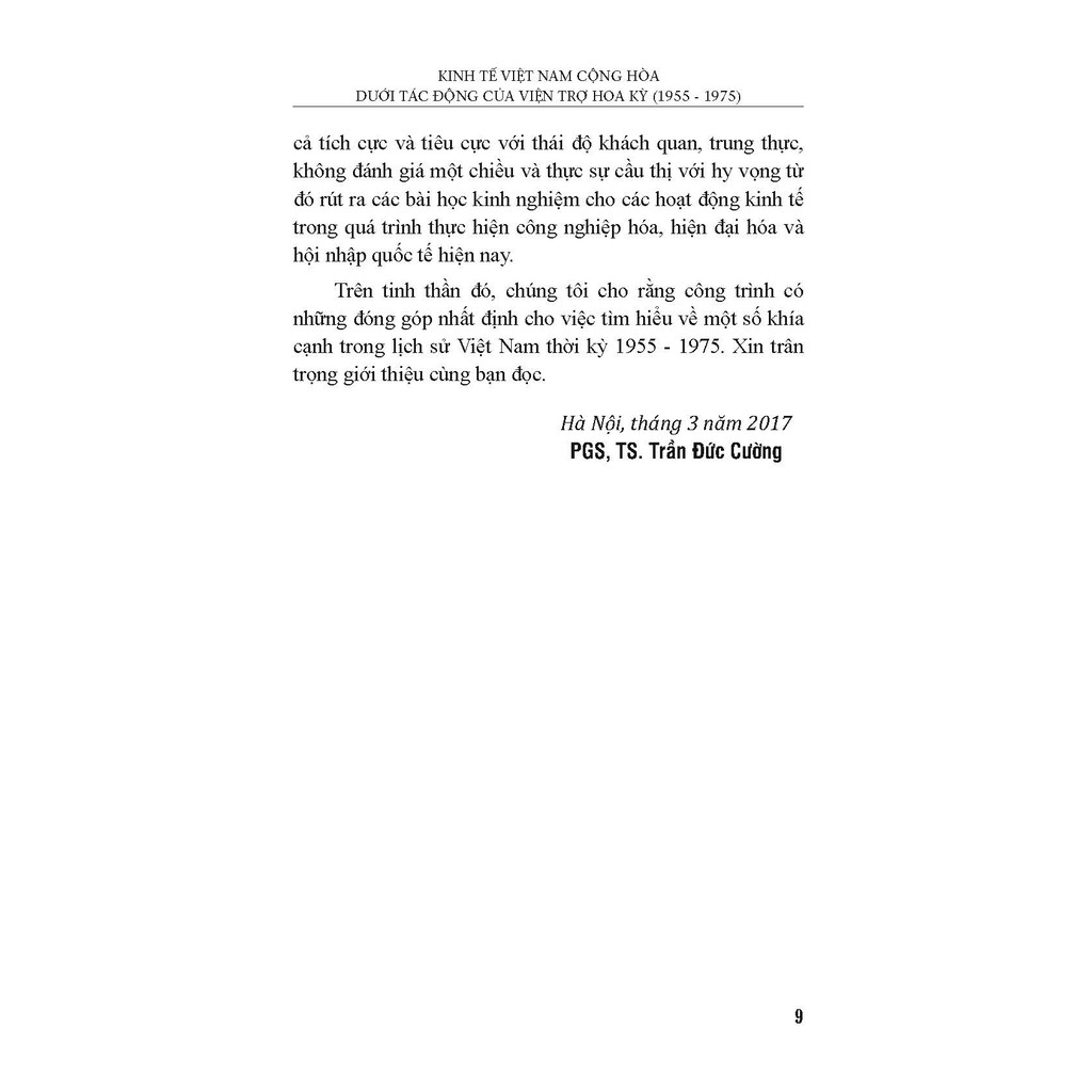 Sách - Kinh Tế Việt Nam Cộng Hòa Dưới Tác Động Của Viện Trợ Hoa Kỳ (1955-1975) | BigBuy360 - bigbuy360.vn