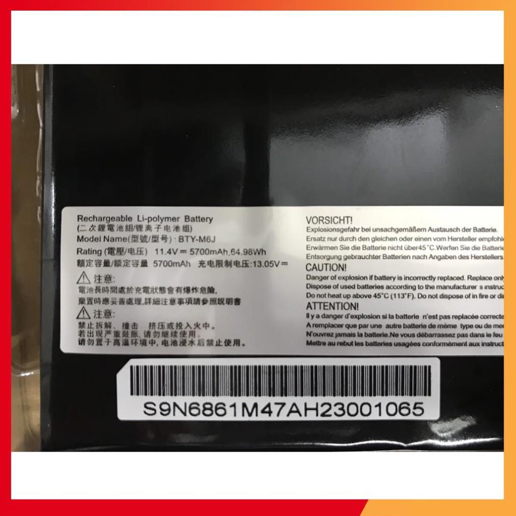 💖💖 Pin (Original) Laptop MSI GS63 GS63VR BTY-M6J Battery