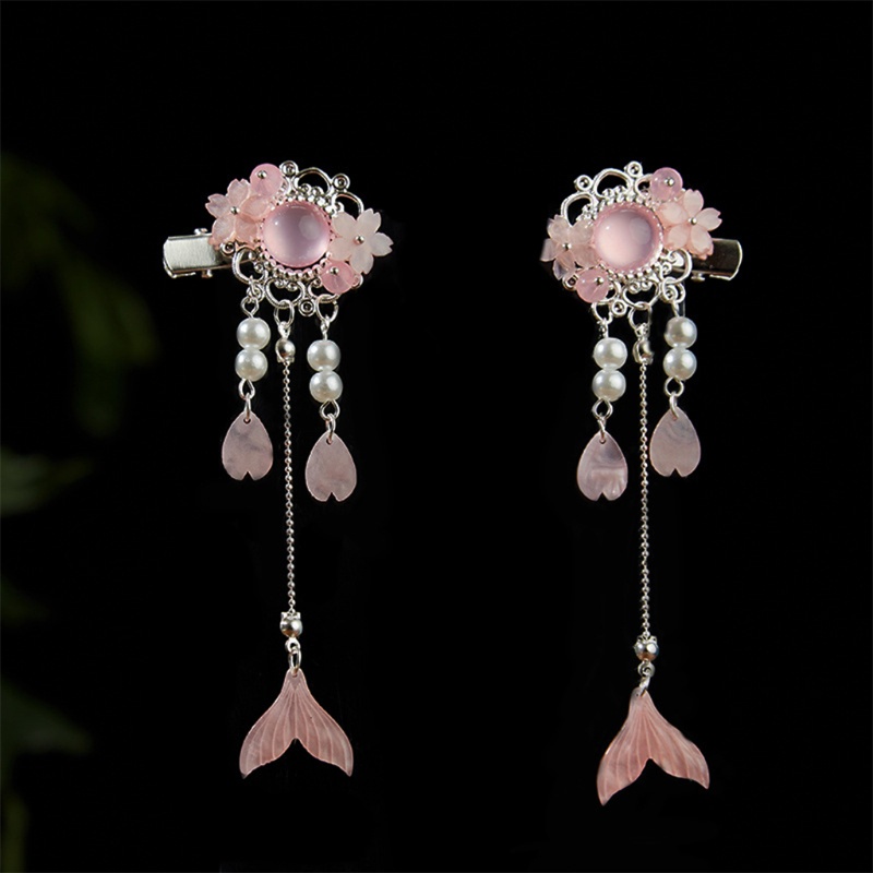 Kẹp Tóc Tua Rua Hình Đuôi Cá Dễ Thương Cho Bé Gái