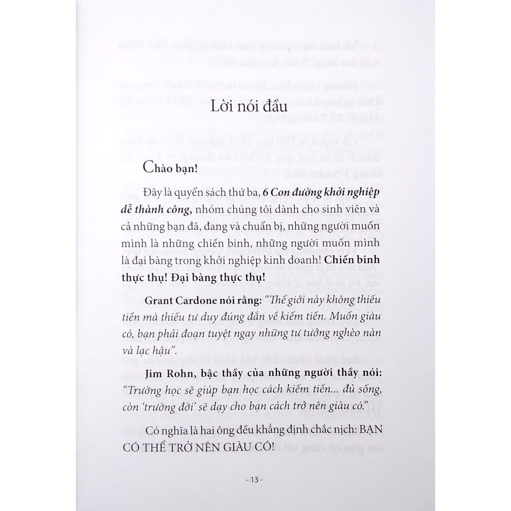 Sách 6 Con Đường Khởi Nghiệp Dễ Thành Công