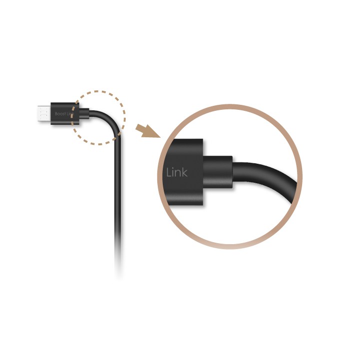 Cáp sạc nhanh micro USB Boost link PVC LK10AB Silicon power dài 1m (Trắng) - Hãng phân phối chính thức