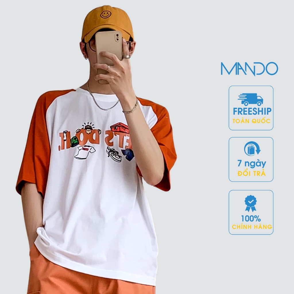 Áo Phông Nam Hoạ Tiết Trẻ Trung Năng Động Phong Cách Hàn Quốc Thời Trang Nam MANDO - PDN093