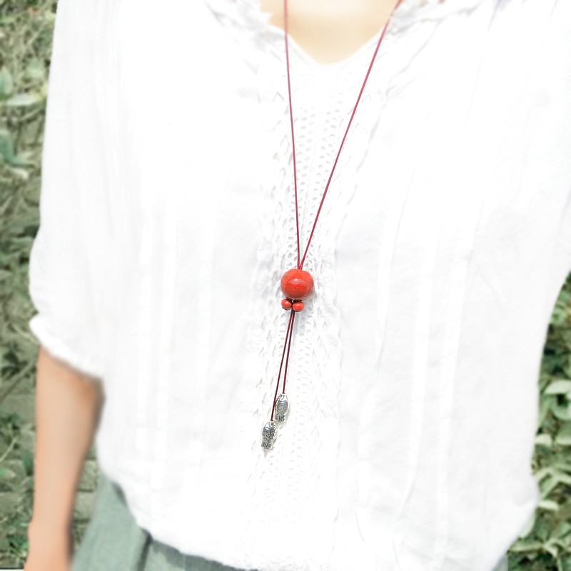 Dây chuyền Handmade gốm sứ - TS-0148