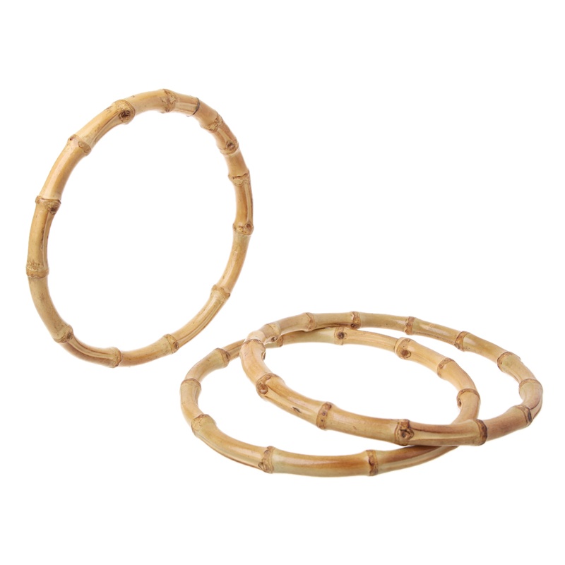 1 x Phụ Kiện Quai Túi Xách Tròn Bằng Tre DIY