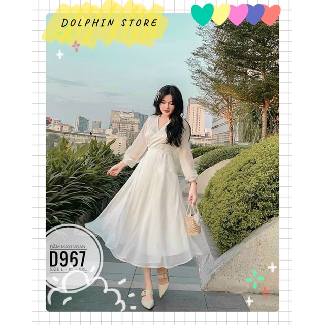 BIGSIZE Đầm maxi voan