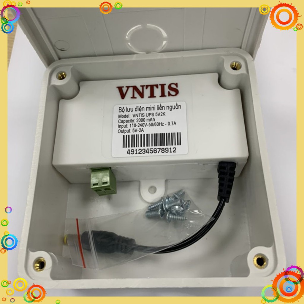 Bộ lưu điện mini liền nguồn VNTIS 5v-2A và 12v-2A|bộ lưu điện|bộ lưu điện camera|bộ lưu điện ups|bo luu dien