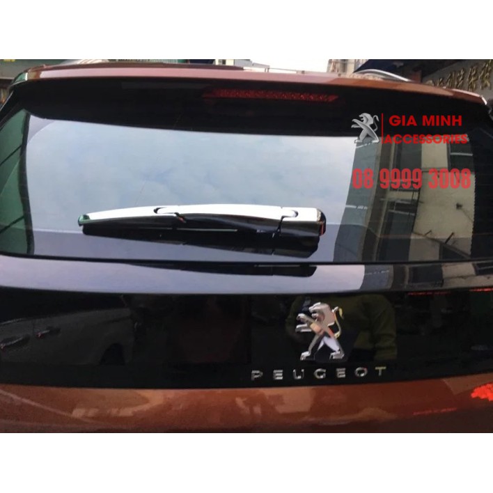 Ốp trang trí cần gạt nước mưa phía sau xe Peugeot 3008 và Peugeot 5008, Ốp Crom càn gạt nước Peugeot