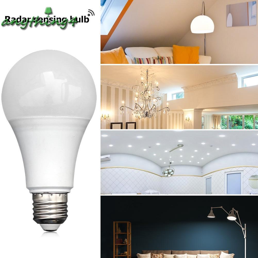 Bóng đèn cảm ứng chuyển động thông minh PIR E27 SMD5730 180-240V 5/7/9/12W tự động tắt/bật cho gia đình