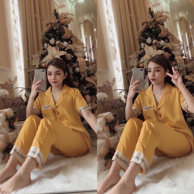 Đồ ngủ♛ Bộ ngủ lụa SATIN lính chì siêu mềm mịn, Free ship 🌳nhập mã SHOPG9K giảm 9k | BigBuy360 - bigbuy360.vn