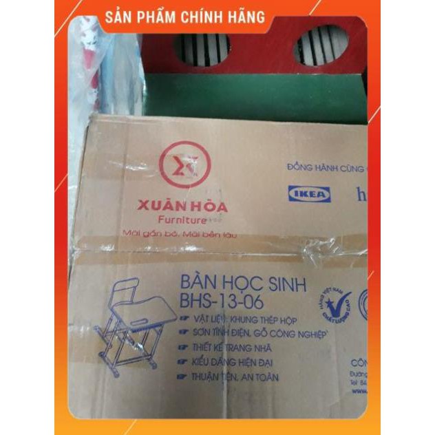 [FreeShip]  [ HỎA TỐC 1 GIỜ] Bàn ghế học sinh xuân hòa BHS-13-06 , Hàng chính hãng - Bảo hành 12 tháng