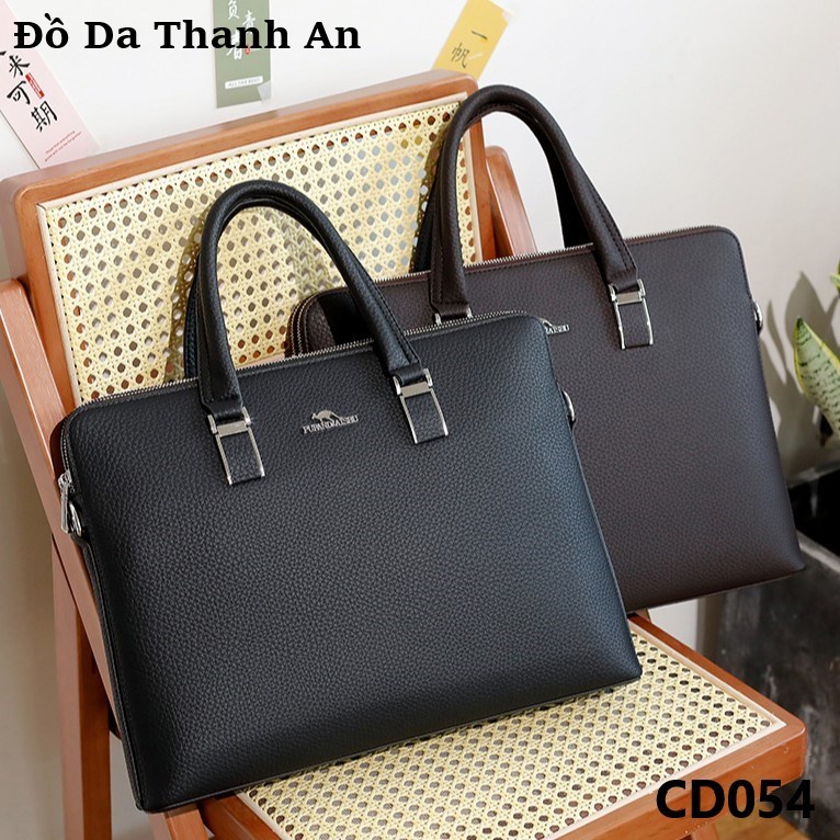 Cặp Da Công Sở Nam, Nữ, Cặp Văn Phòng Đựng Laptop Cao Cấp, Hàng Chính Hãng, Mã CD054, Bảo Hành Da 12 Tháng.
