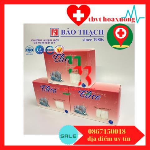 [Cao Cấp] Bông Tẩy Trang Chuyên Sâu Elisa Của Bảo Thạch Mềm Mịn 100 Miếng