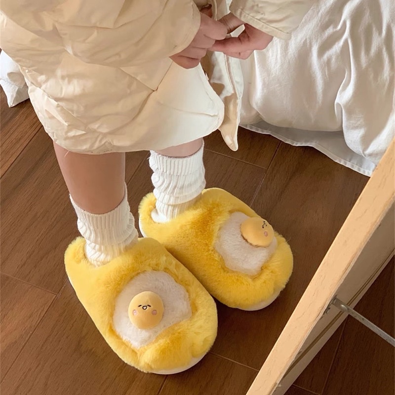 Dép bông,dép đi trong nhà gà con dễ thương phong cách Ulzzang