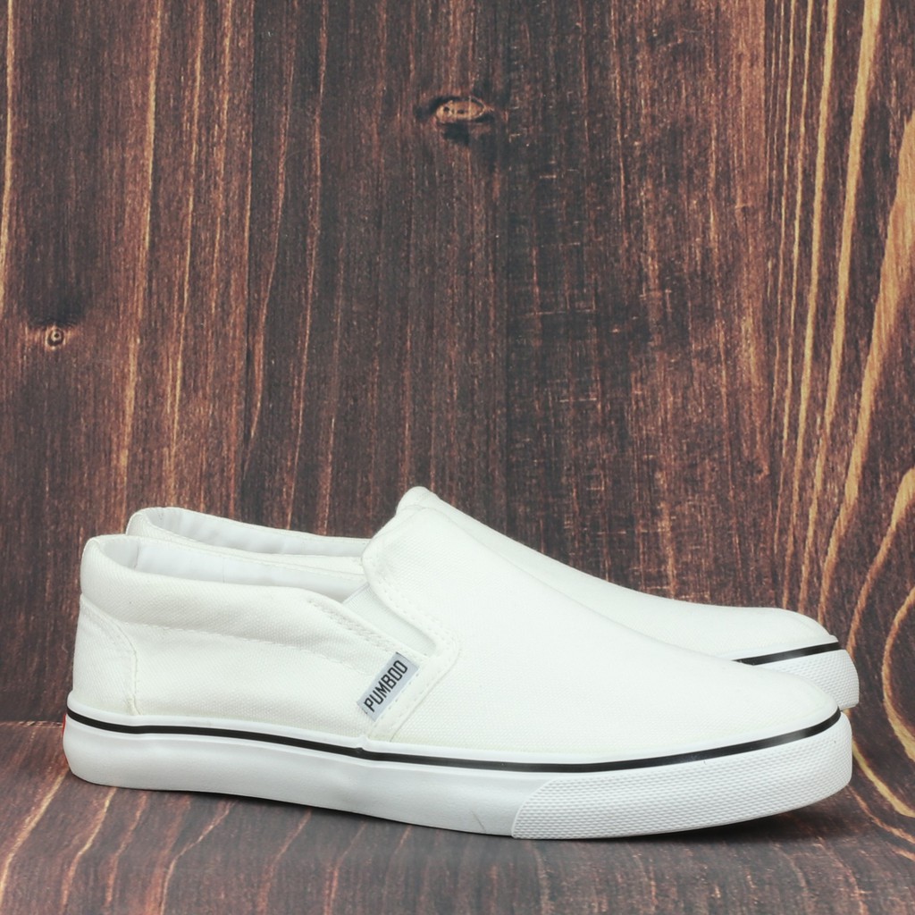 Giày Lười Nam Màu Trắng PP