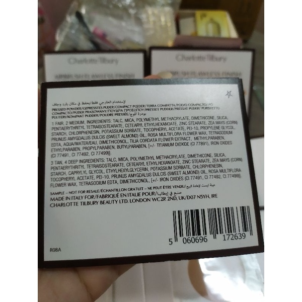 Mẫu test 4 màu Phấn Phủ Đẳng Cấp Charlotte Tilbury Sample 2g.
