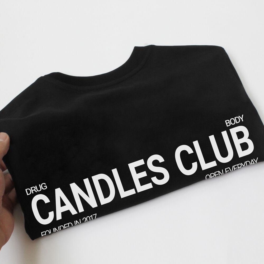 Áo thun, áo phông nam nữ Candles club vải cotton co giãn 4 chiều thấm hút mồ hôi from rộng