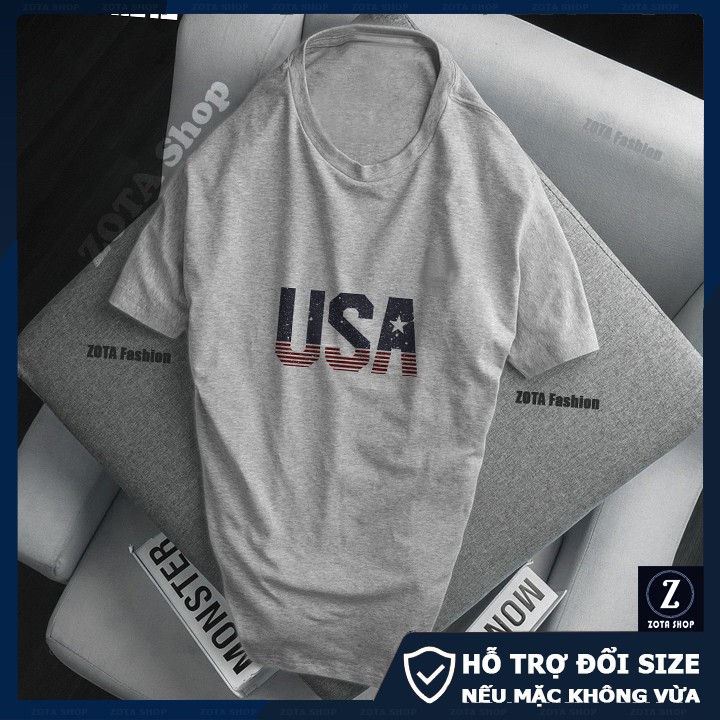 Áo phông nam vintage❤️ Freeship 50K❤️ Chất tici dày mịn in USA NZ12 | BigBuy360 - bigbuy360.vn