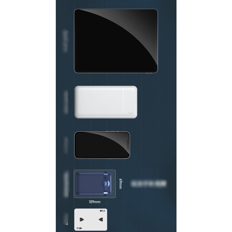 CHÍNH HÃNG  Remax RPP-280 Sạc dự phòng dung lượng 10.000mAh kèm dây sạc ip type c usb sạc nhanh 22.5W nhỏ gọn