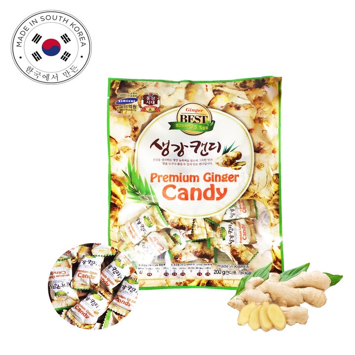 Kẹo Gừng Cứng Hàn Quốc Gói 200g - Cheonnyeonae Food