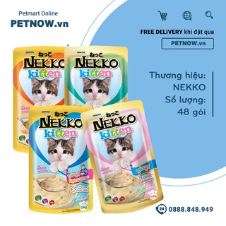 Combo Pate mèo NEKKO Kitten- 48 gói