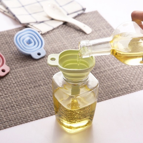 Phễu rót dầu chất liệu silicone mini gấp gọn tiện lợi