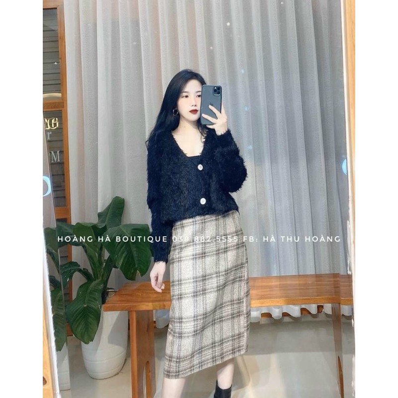 BÁN SỈ ÁO LEN LÔNG CADIGAN CROPTOP CHO NỮ | BigBuy360 - bigbuy360.vn