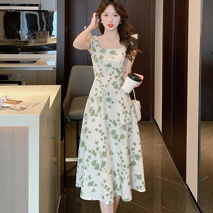 Đầm Perty in hoa thiết kế mới thời trang hè xinh xắn cho nữ