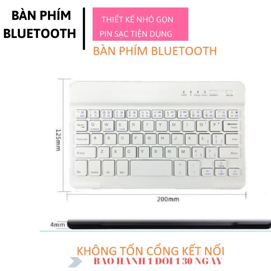 Bàn phím Bluetooth ko dây mini HP 10 inch cho tablet táo/ĐT/tablet Android Windows