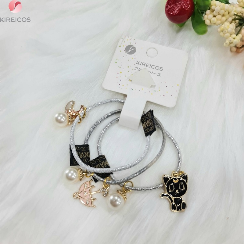 Set 3 Dây Cột Tóc Vòng Đeo Tay Đủ Hình Siêu Kute
