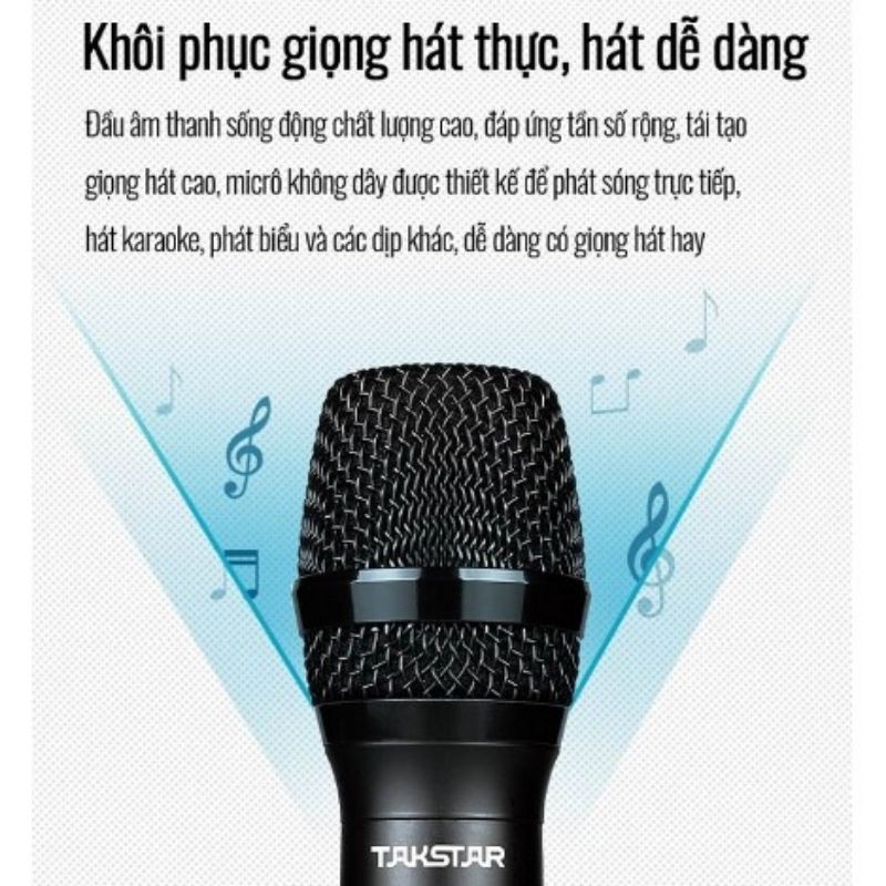 MICRO KHÔNG DÂY CHUYEN NGHIEP TAKSTAR TS-K201
