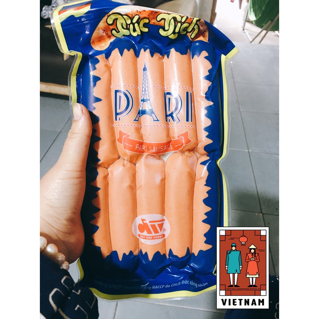Xúc xích Đức Việt Pari gói 500GR | BigBuy360 - bigbuy360.vn