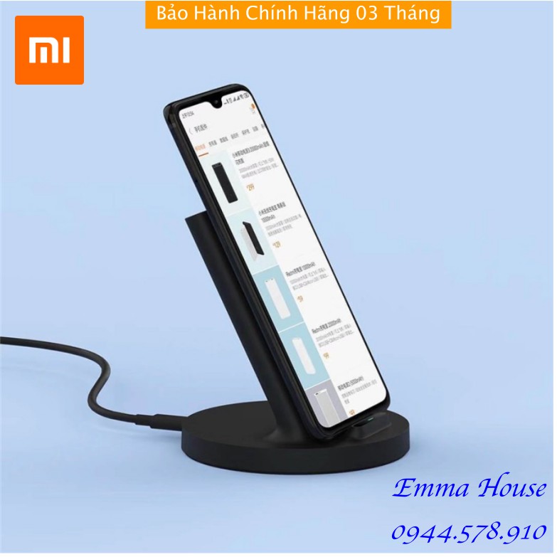 Đế Sạc nhanh không dây Xiaomi 20w - BH 03 Tháng