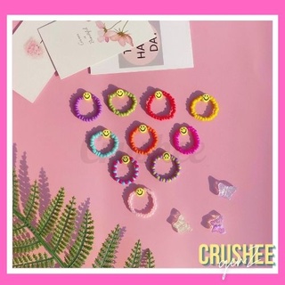 Nhẫn hạt cườm handmade mặt cười smee rin