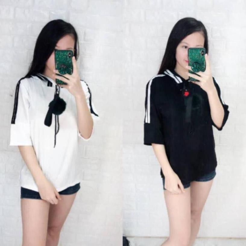 Áo phông nữ có mũ phong cách hàn Quốc Hàng mới về