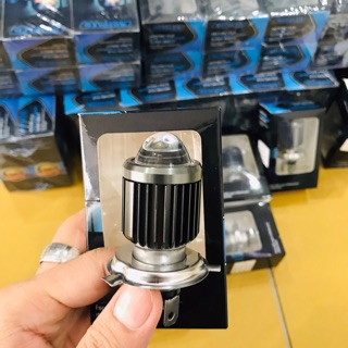 Đèn LED bi mini 2 màu chân H4 (cos vàng pha trắng)