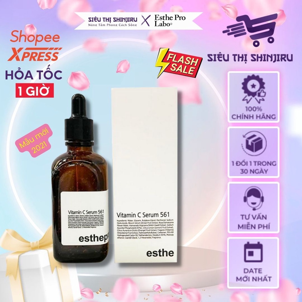 Serum trắng da, chống lão hóa Esthe Pro Vitamin C Serum 561 .Làm mềm cho da, thẩm thấu nhanh .Loại 100ml-Hàn Quốc