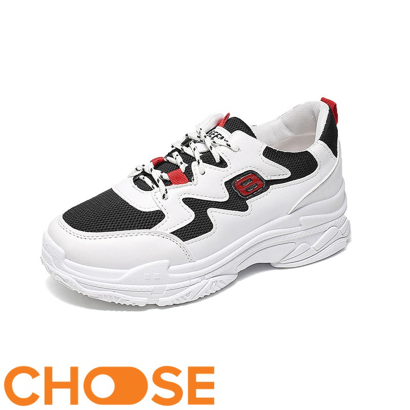 Giày Nữ Mẫu Sneaker Choose Độn Đế ULZANG Mới Phối Viền ZicZac G2615