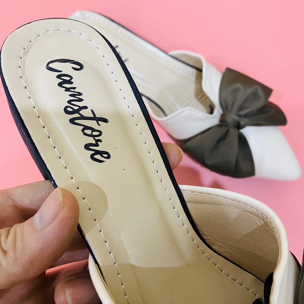 GIÀY SỤC THẮT NƠ MŨI NHỌN ĐẾ CAO 3 CM DA MỀM SIÊU ĐẸP ( RẺ NHẤT ) | BigBuy360 - bigbuy360.vn