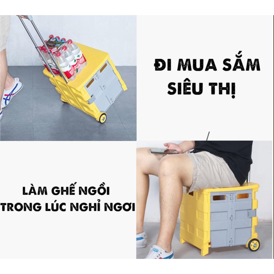 Xe kéo đa năng,khả năng chứa đồ, gấp gọn thông minh - Home and Garden