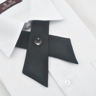 Unisex Nam Nữ Cô Gái Tiệc Cưới Nơ Dây Buộc Cổ Giả Màu Trơn Thắt Nơ Cà Vạt